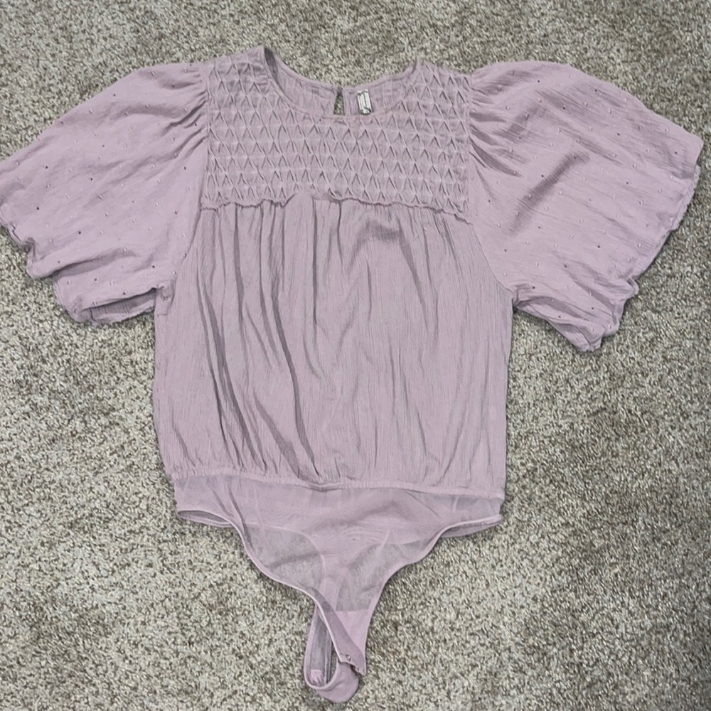 Lavender Free People Bodysuit